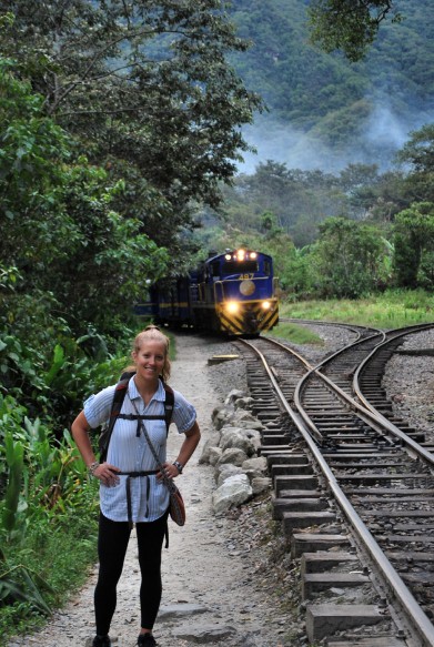 Ali about 40 minutes before she regretted not taking the Peru Rail train.